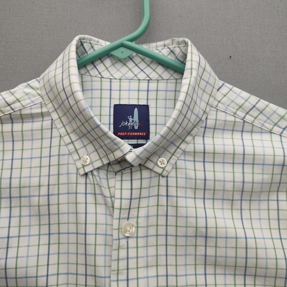 Johnny O Prep-Performance Boys Multicolor Checkered Button Up Shirt Size 16